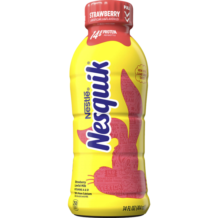 strawberry lowfat milk 14 fl oz bottle