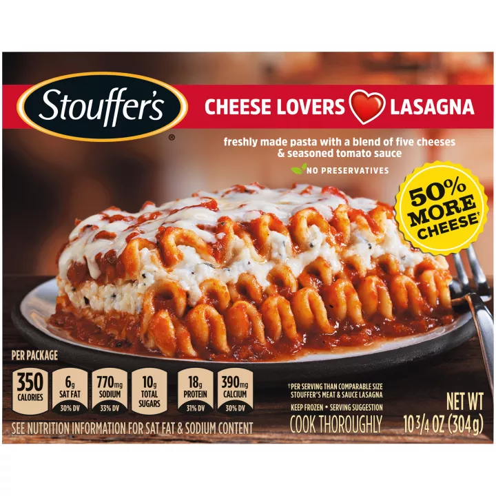 Cheese Lovers Lasagna For One Frozen Meal | Official STOUFFER'S®