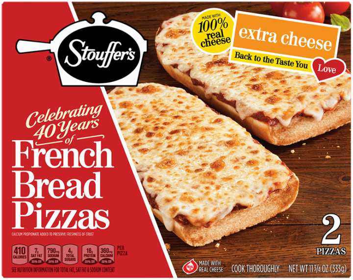 Extra Cheese French Bread Frozen Pizza Official Stouffer S