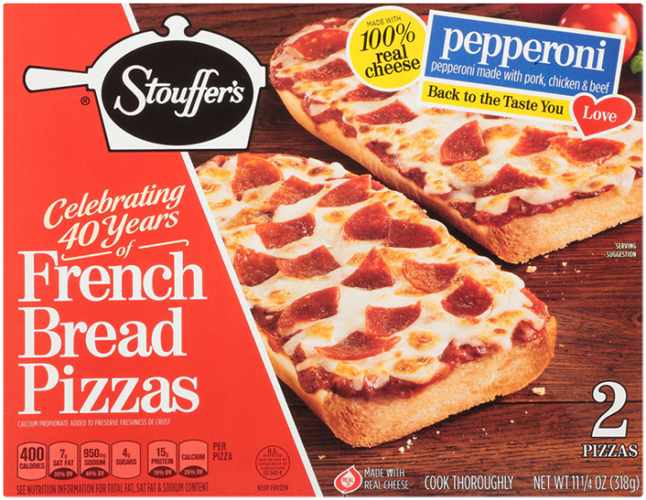 Pepperoni French Bread Frozen Pizza Official Stouffer S