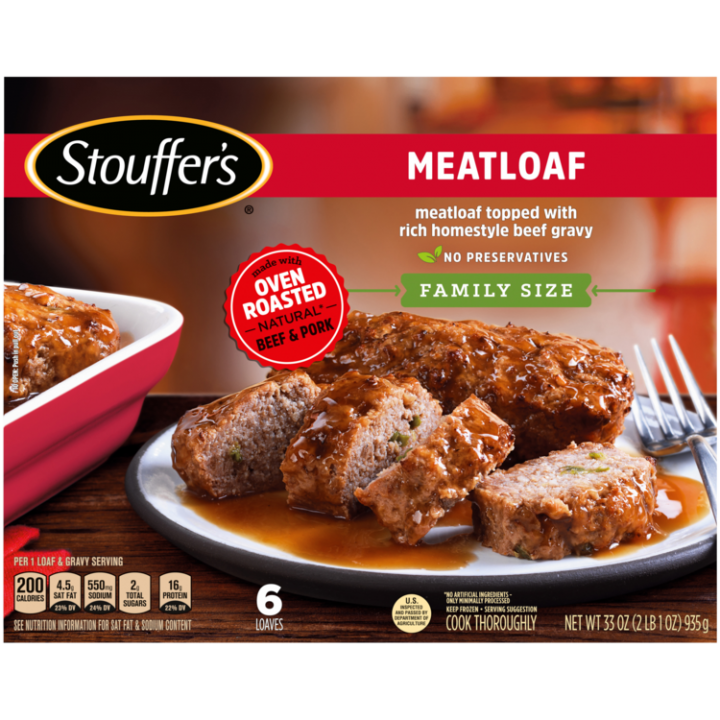 Meatloaf Family Size Frozen Meal Official Stouffer S