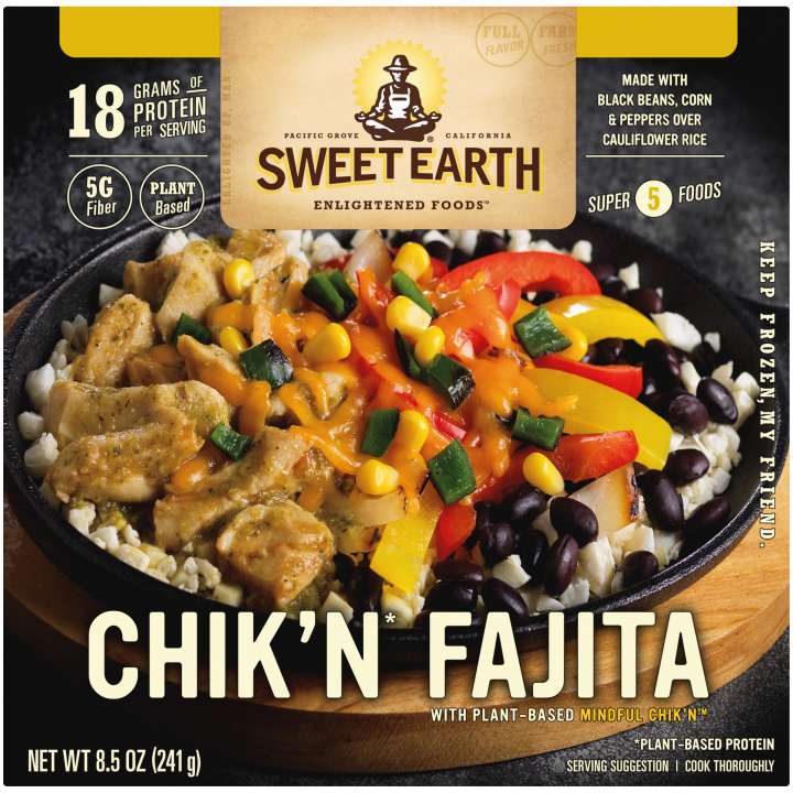 Chik N Fajita Frozen Bowl Official Sweet Earth Foods