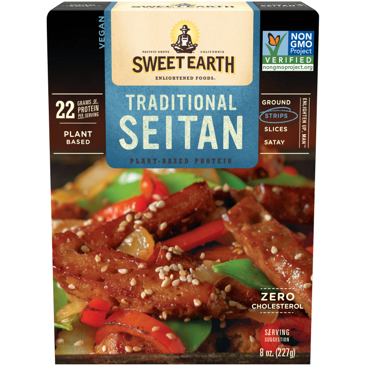 Traditional Seitan Strips Official Sweet Earth Foods