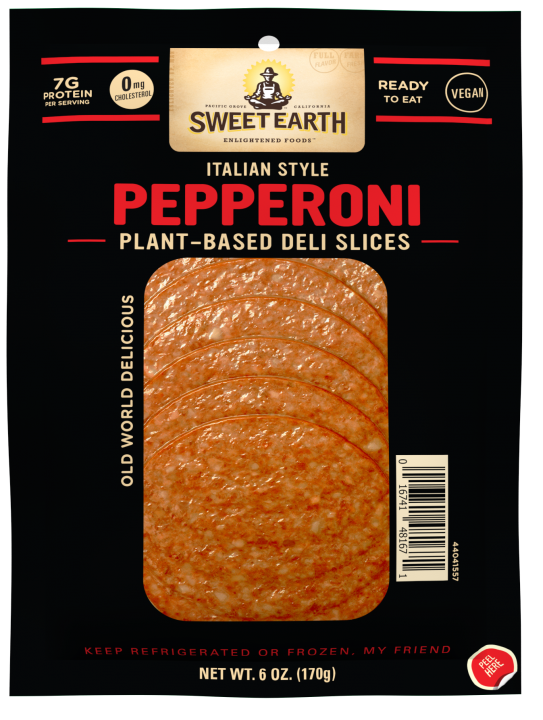 Italian-Style Vegan Pepperoni Slices | Official SWEET EARTH® FOODS