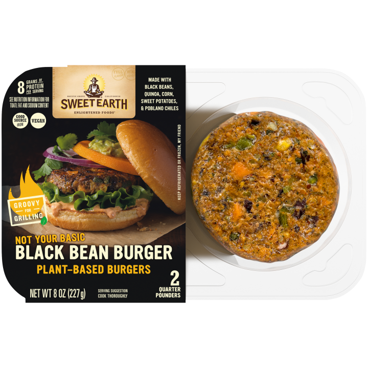 Not Your Basic Black Bean Burger Official Sweet Earth Foods