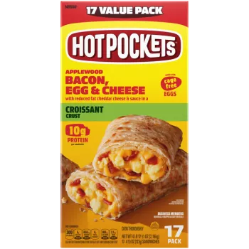 Applewood Bacon Egg & Cheese Frozen Breakfast Sandwich 5 Pack ...