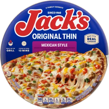 Thin Crust Pepperoni Frozen Pizza | Official JACK'S®