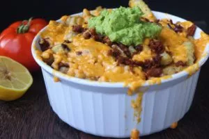 Chipotle Seitan Cheesy Fries