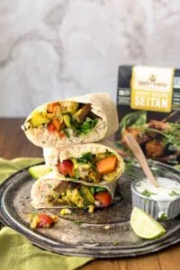 Curry cauliflower burrito