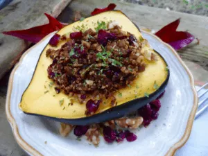 Stuffed Squash with Quinoa