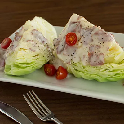Crema de res astillada y repollo