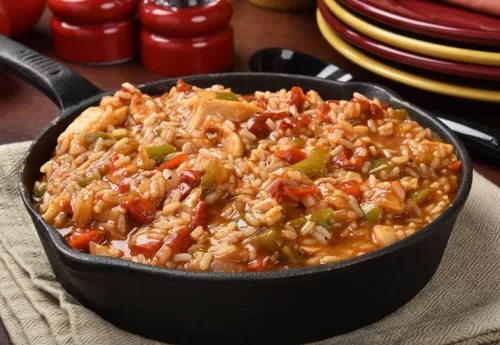 Vegan Mexican Fajita Rice Skillet