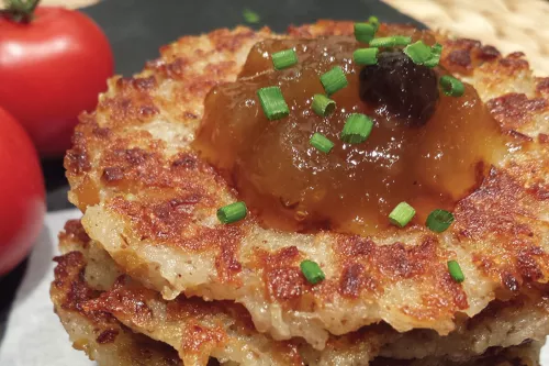 curry satay potato pancakes