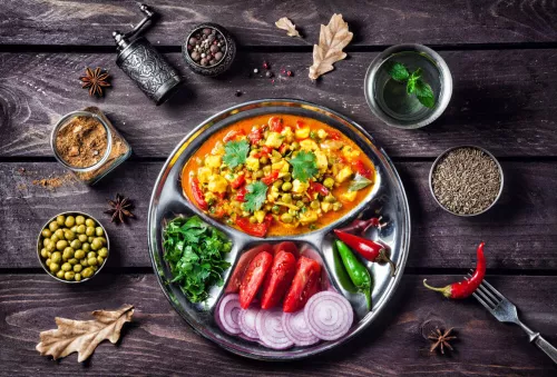 curry seitan matar