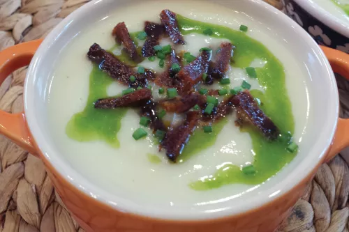 celery root and apple soup
