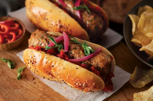 Montreal Style Chik'n Apple Sausage