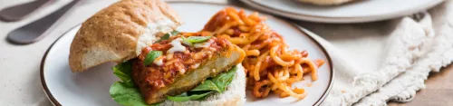 Sándwiches de pollo a la parmesana