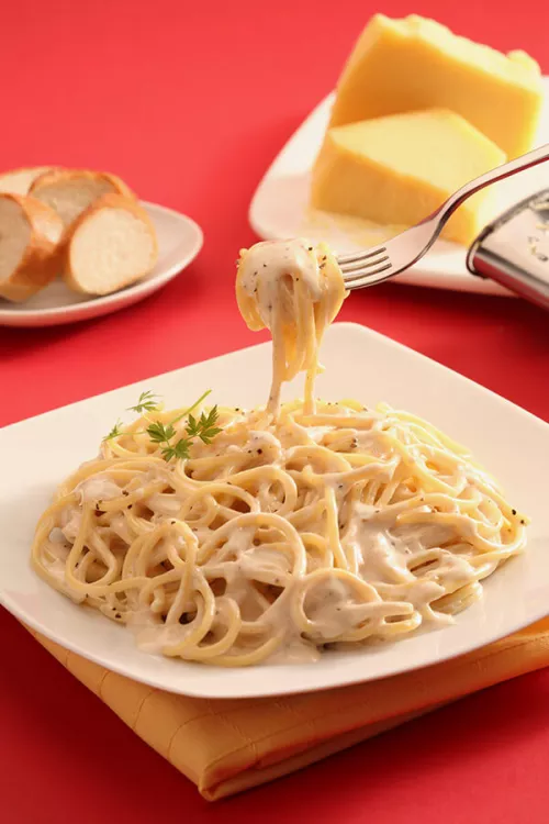 Creamy spaghetti