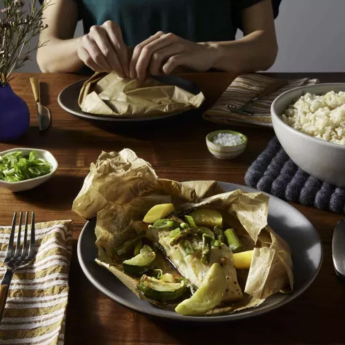 Pescado en papillote