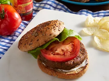 Black Bean and Chickpea Veggie Burgers
