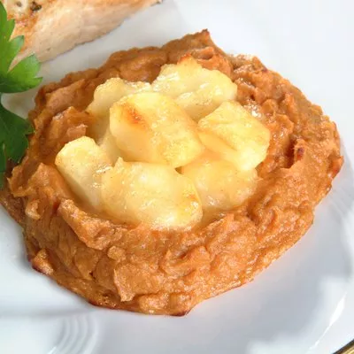 Nidos de Camote Rellenos de Manzana