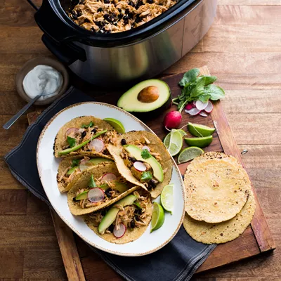 Slow Cooker Chicken Tacos