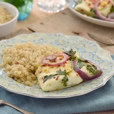 Pescado al Horno con Jengibre y Limón
