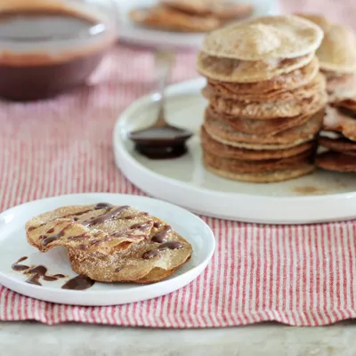Mini Buñuelos with Café de Olla Hot Fudge Sauce