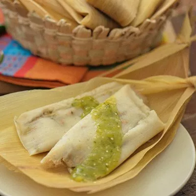 Pork Chile Verde Tamales