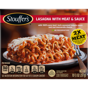 Lasagna With Meat And Sauce Frozen Meal | Official Stouffer's®