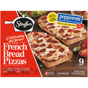 Pepperoni French Bread Frozen Pizza (9 Count) | Official Stouffer's®