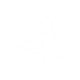 white outline illustration of a slice of pizza
