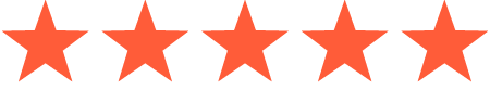 Imagen de cinco estrellas naranjas
