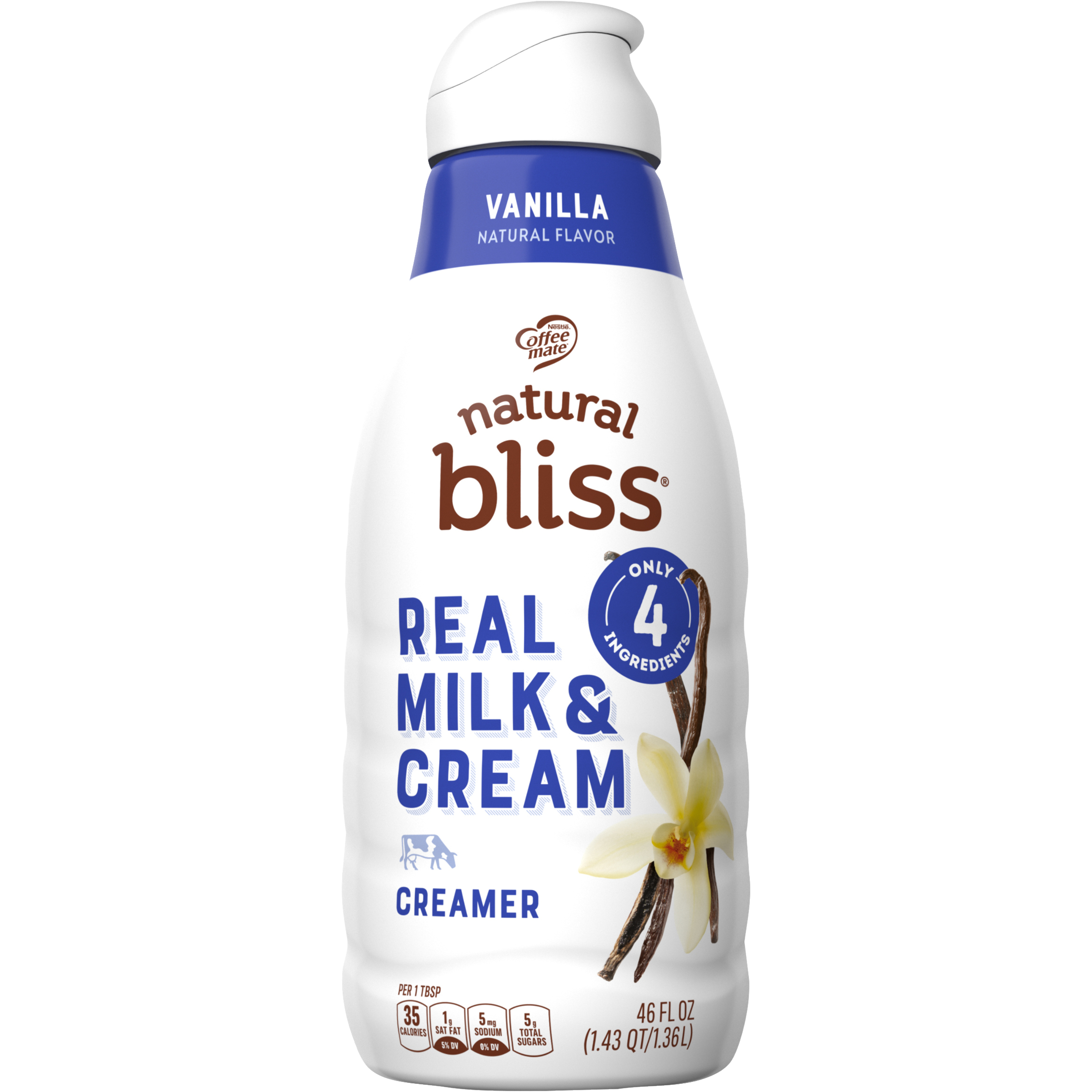 Vanilla Liquid Coffee Creamer 46 fl. oz. Official natural bliss®