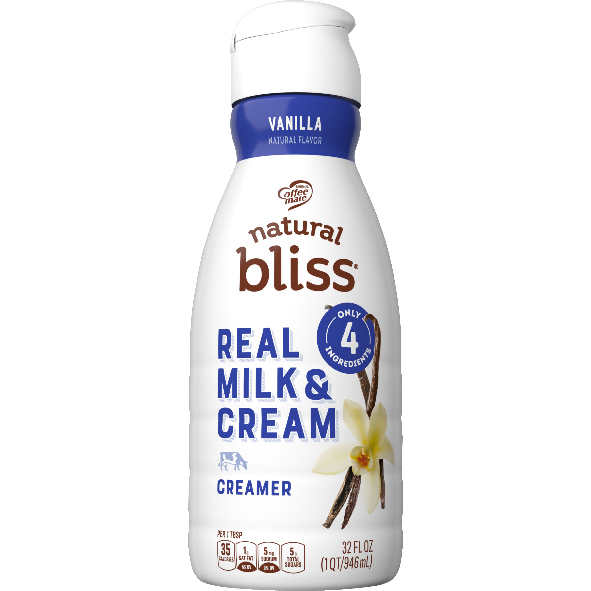 Vanilla Liquid Coffee Creamer 32 fl. oz. Official natural bliss®