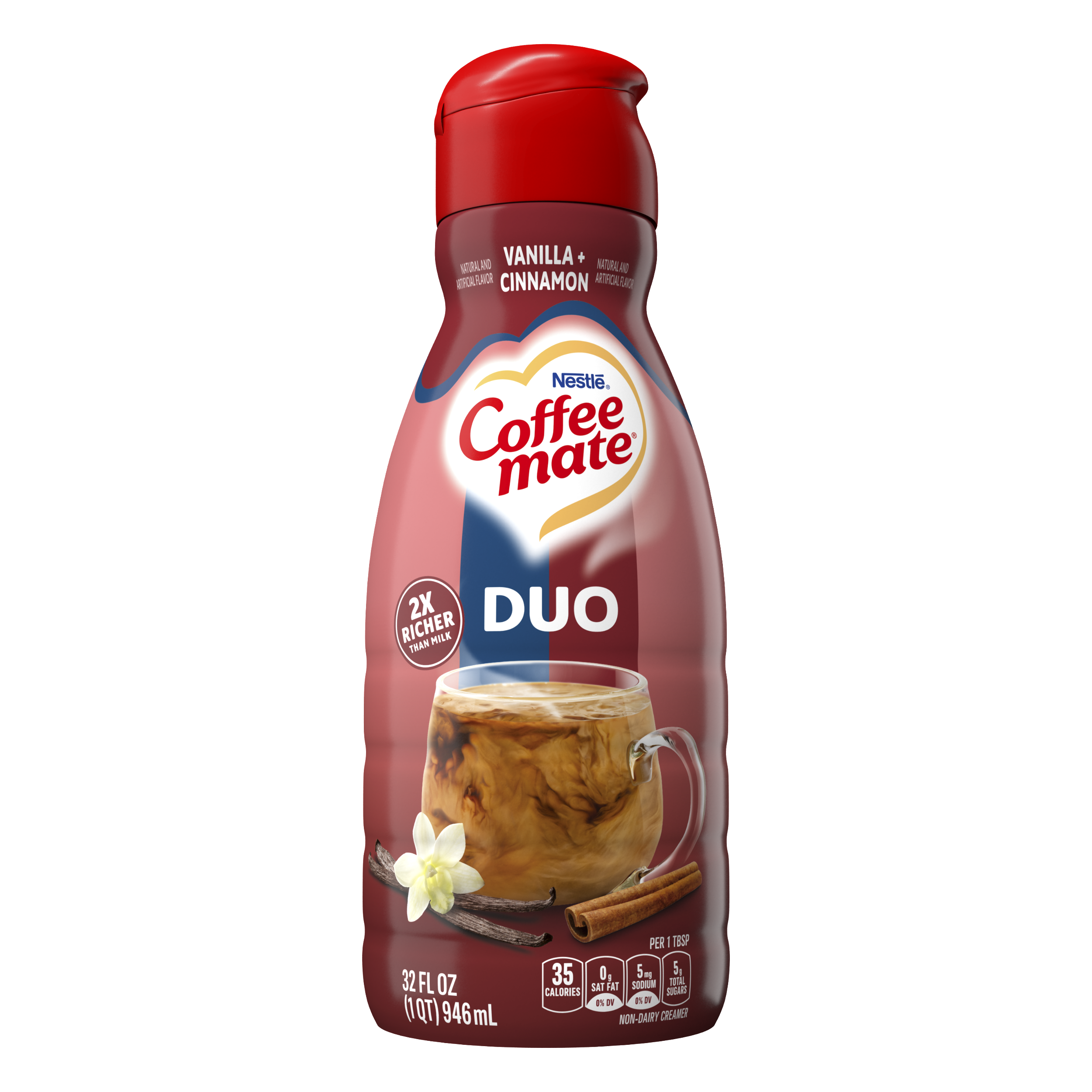 Cinnamon Vanilla Cr me Flavored Creamer 32 oz. Official COFFEE MATE