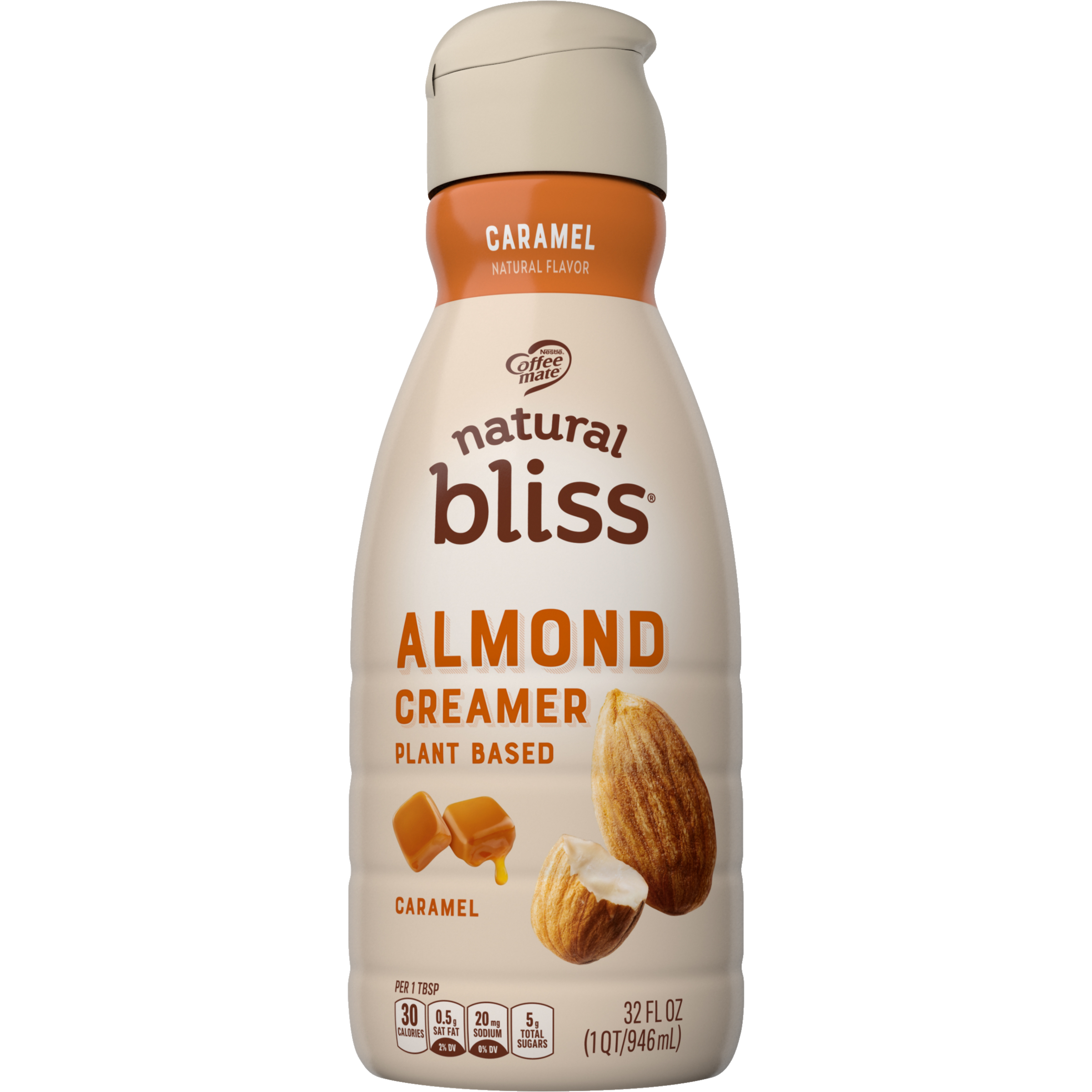 Caramel Almond Milk Coffee Creamer 32 oz. Official natural bliss®