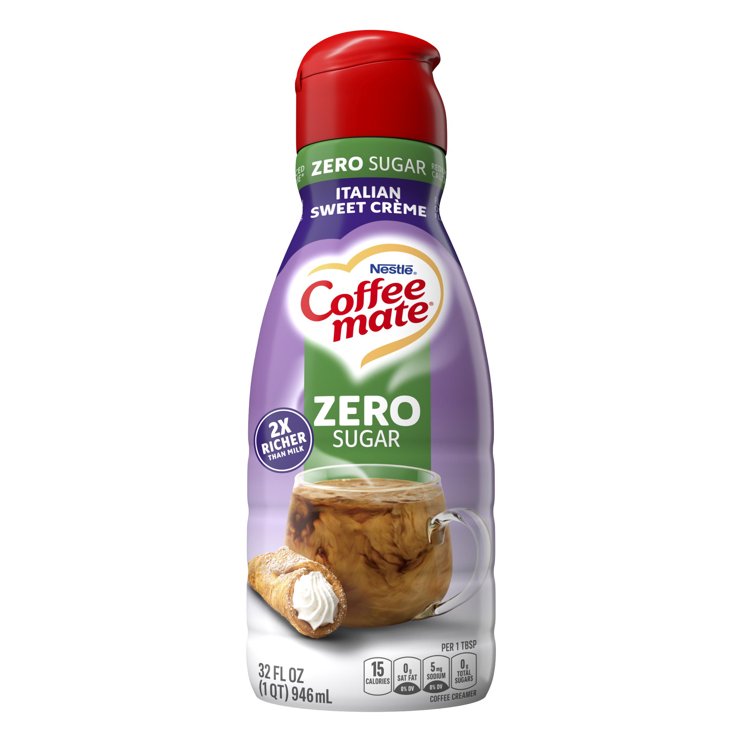 Coffee-Mate Sugar Free French Vanilla Creamer, 64 fl oz.