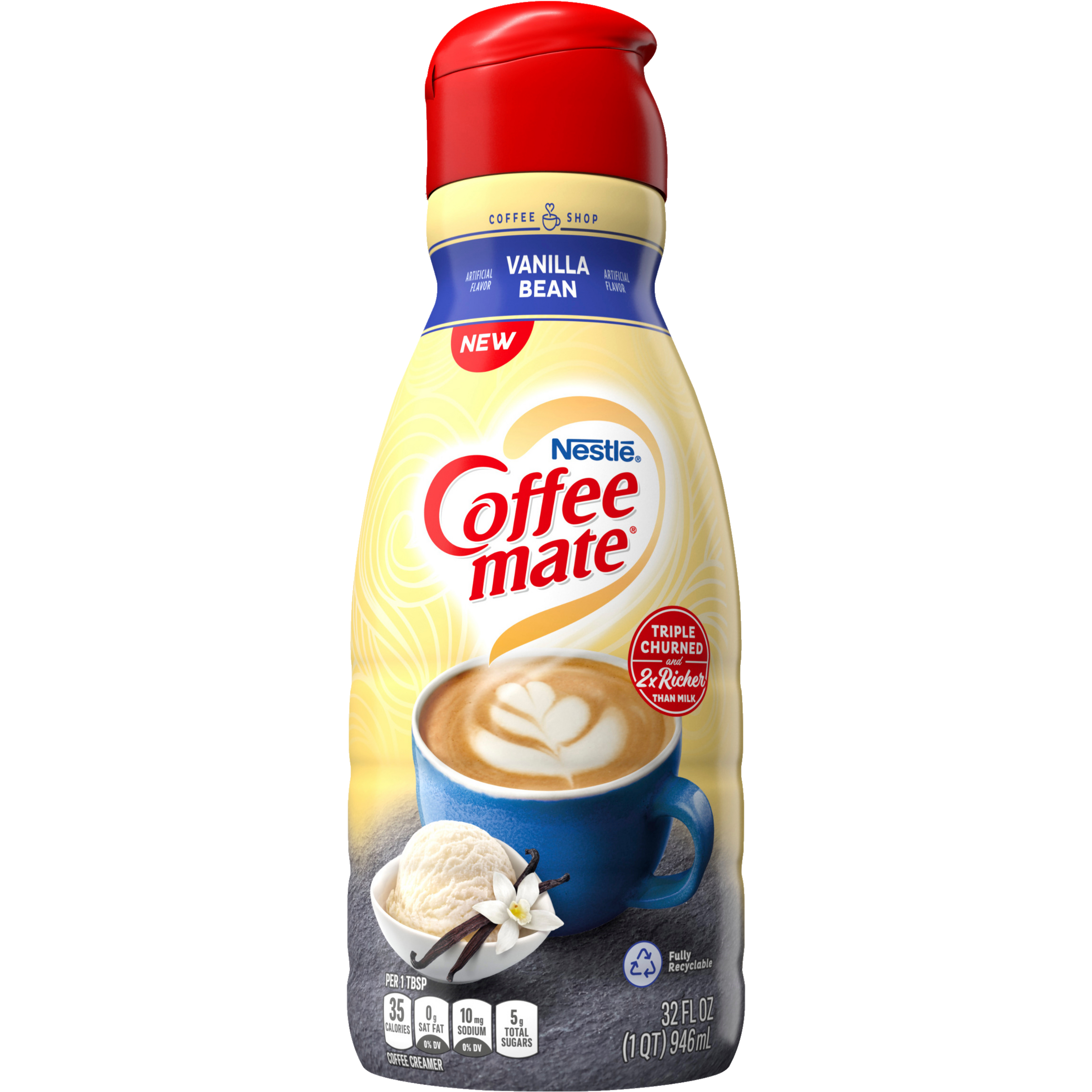 Vanilla Bean Flavored Liquid Creamer 32