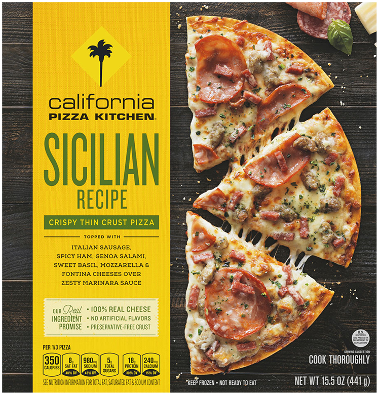 Sicilian Recipe Crispy Thin Crust Pizza | Official CPK FROZEN