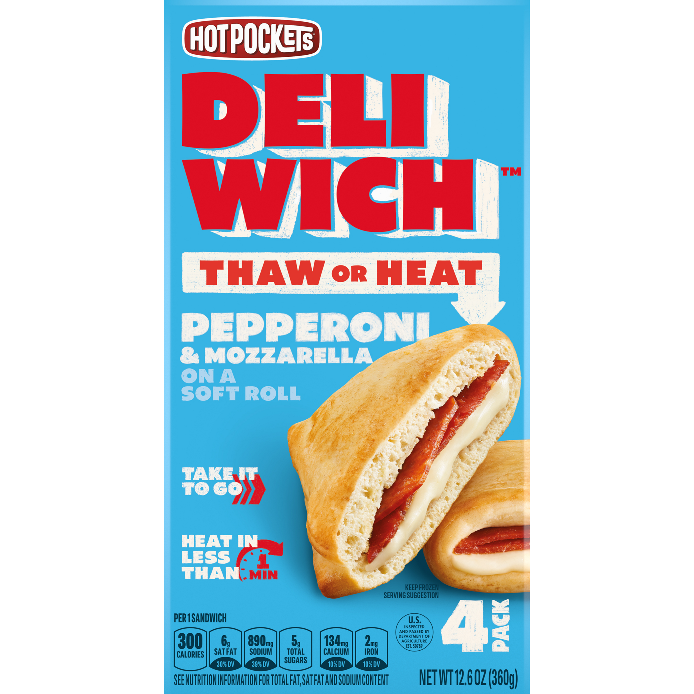 DELIWICH Pepperoni Mozzarella Frozen Sandwich | Official HOT ...
