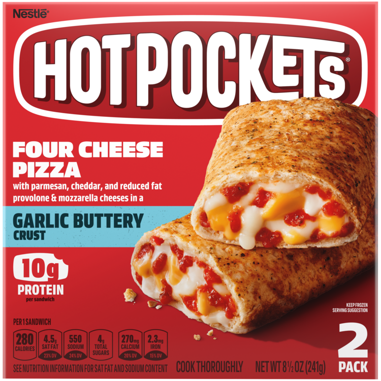 Four Cheese Pizza Frozen Sandwich Official HOT POCKETS®