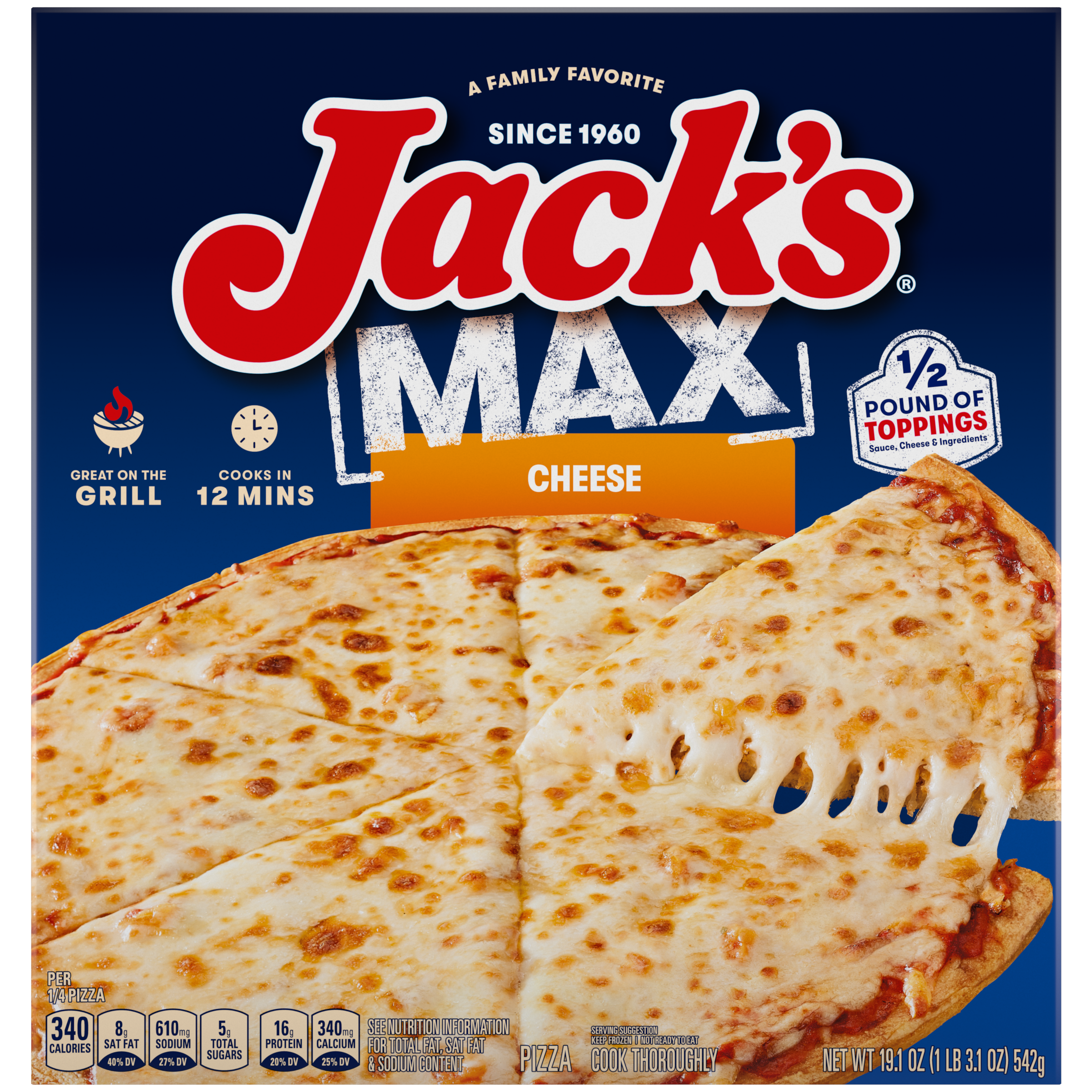 MAX Cheese Pizza | Official JACK'S® PIZZA
