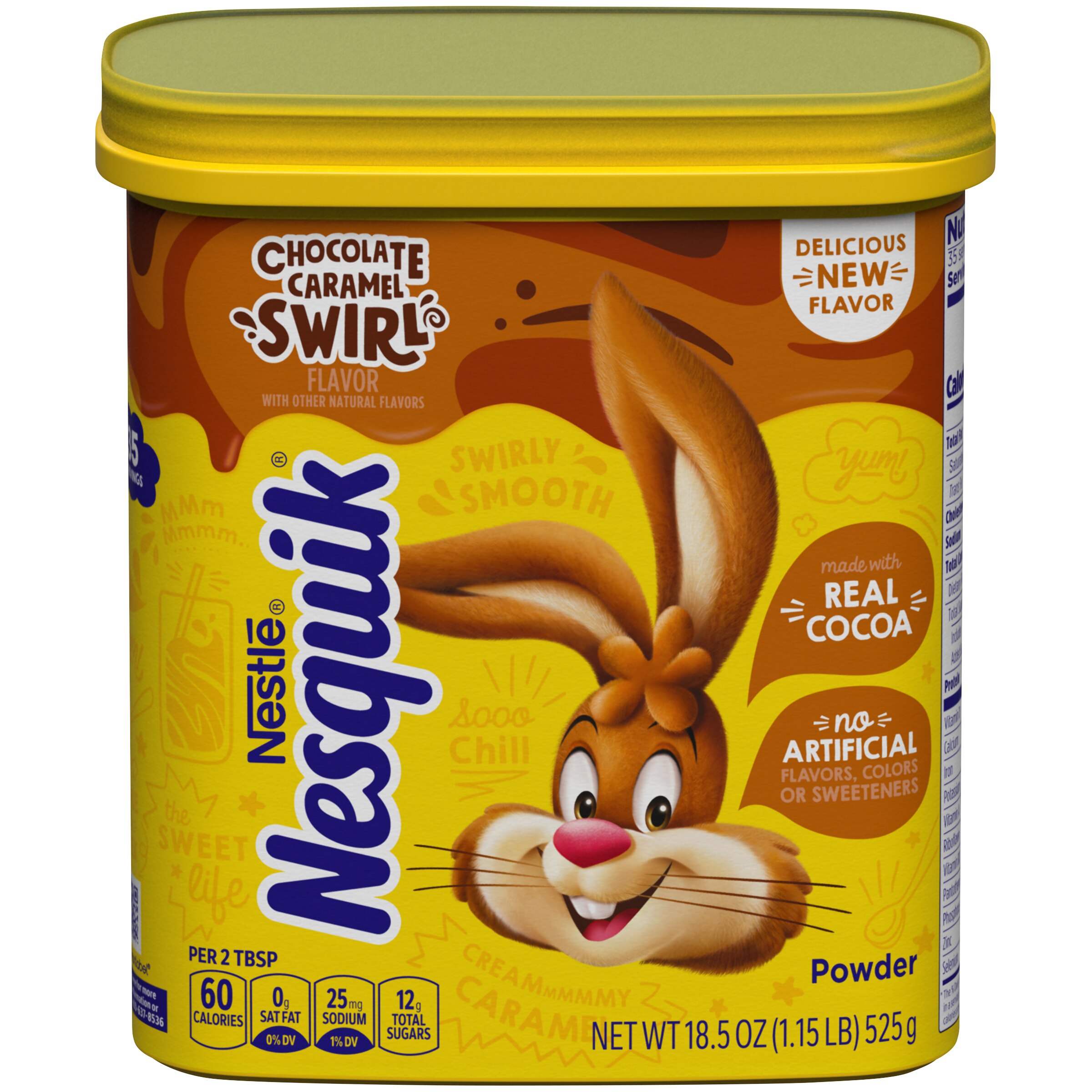 Chocolate Caramel Swirl Powder Drink Mix 18oz Official NESQUIK®