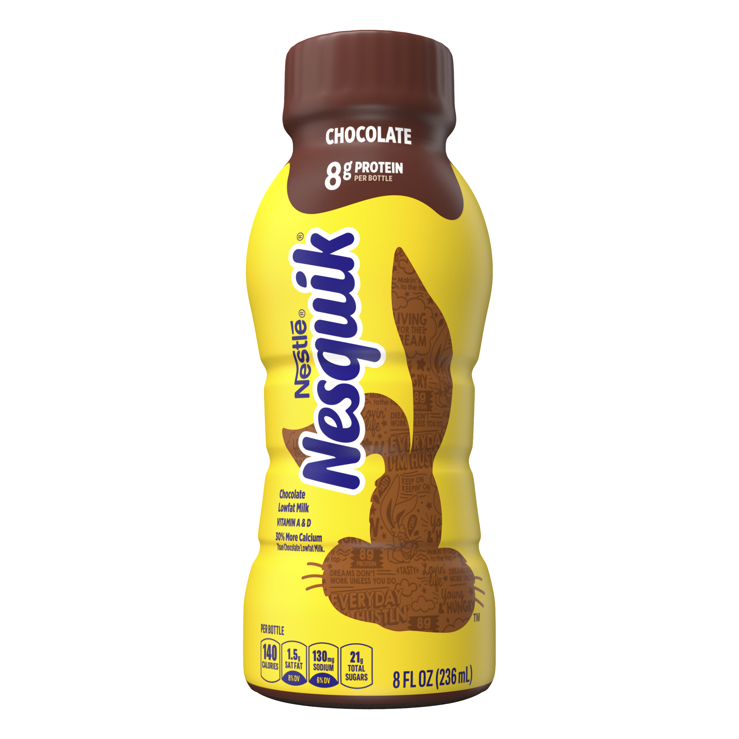 Chocolate flavored Low Fat Milk 8 fl oz | Official NESQUIK®