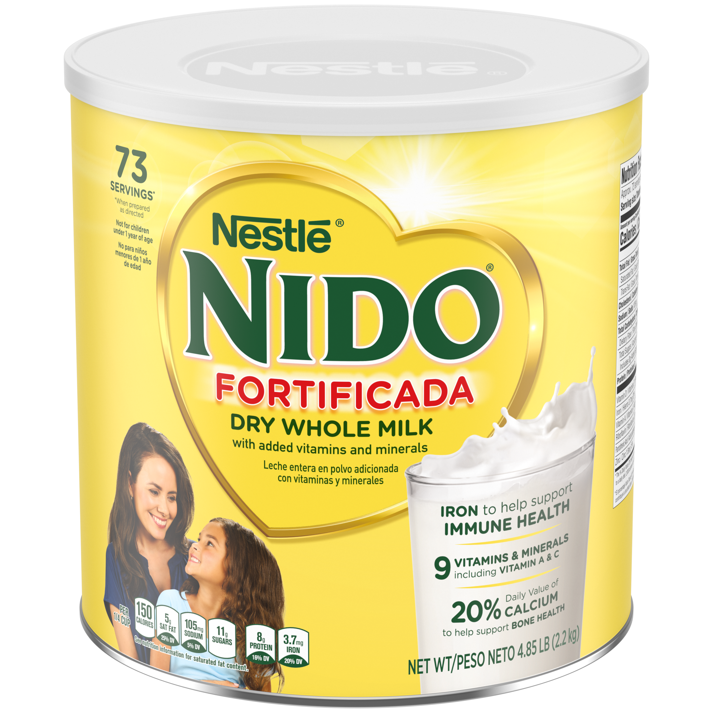 NIDO Fortificada Dry Whole Milk 77.6 oz