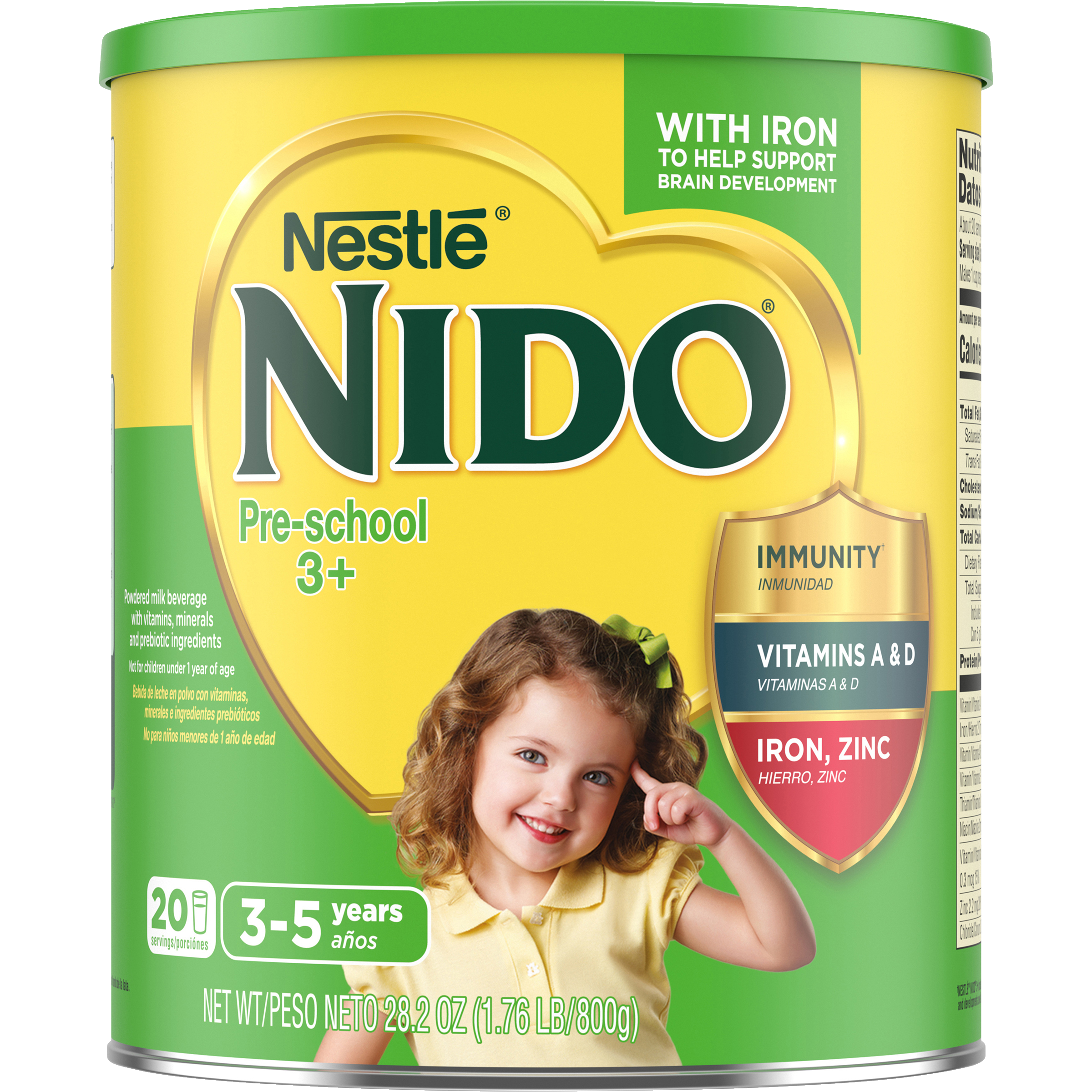 Bebida de leche entera en polvo Kinder 3+ Toddler