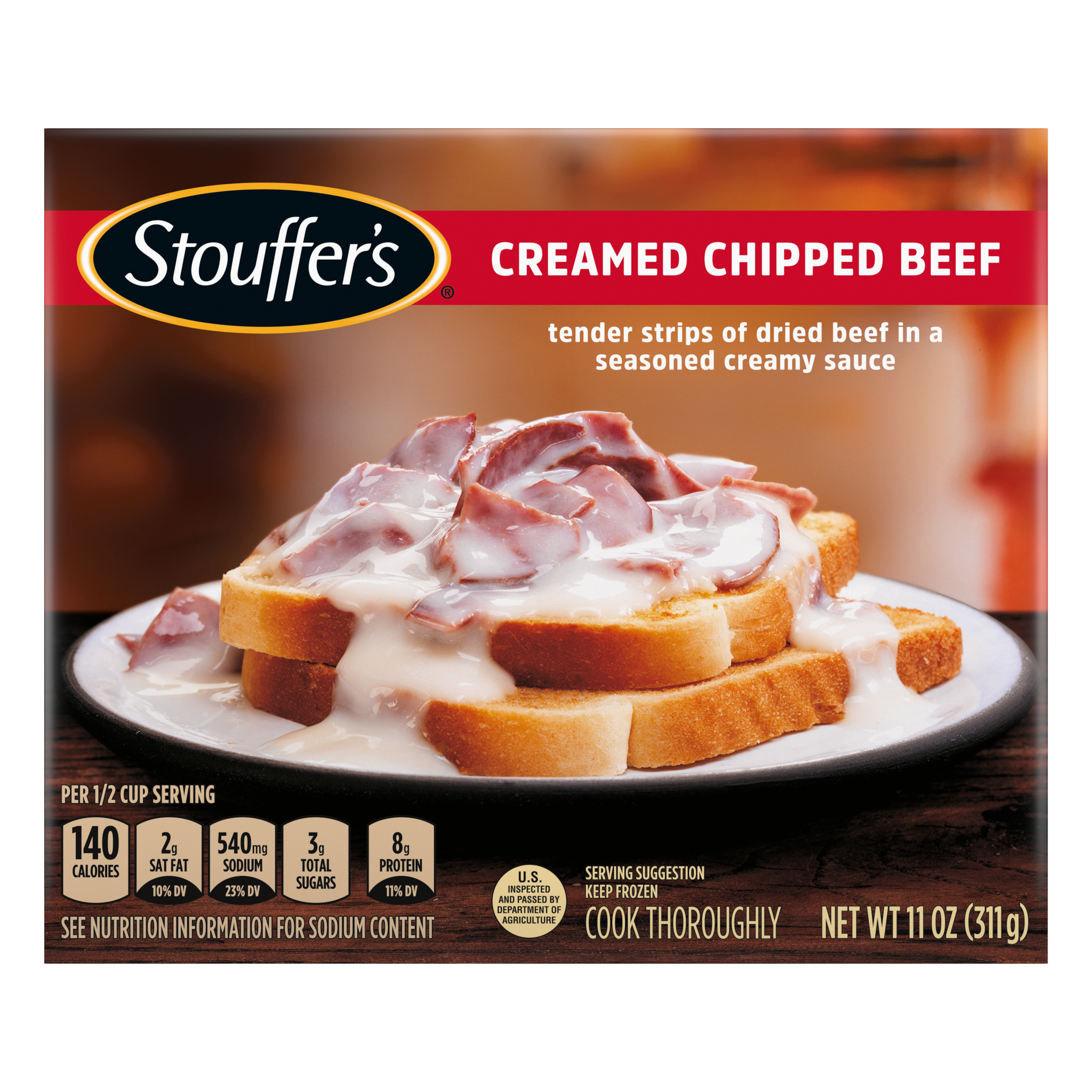 Creamed Chipped Beef Frozen Meal