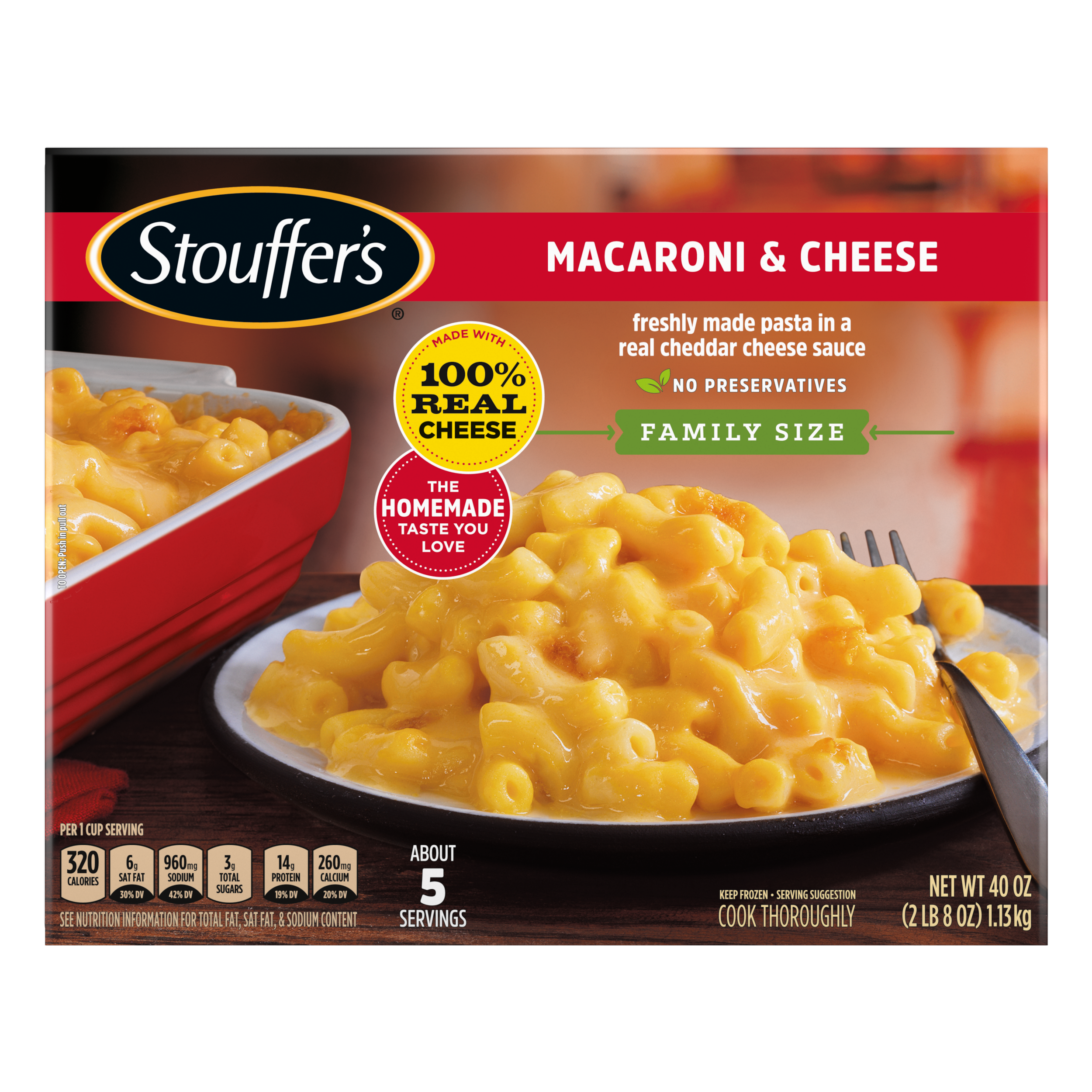 Macaroni & Cheese Family Size Frozen Meal