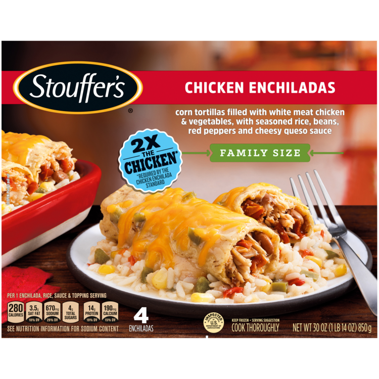 Chicken Enchiladas Family Size Frozen Meals Official STOUFFER'S®